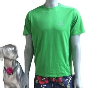 Under Armour Run Short Sleeve Shirt Green Men's Size L Large